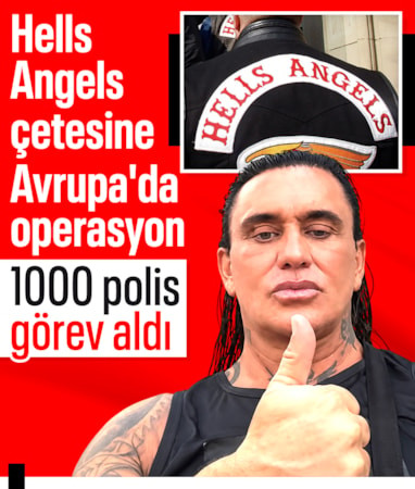 Avrupa'da 'Cehennem Melekleri' çetesi operasyonu: 100'den fazla adrese baskın yapıldı
