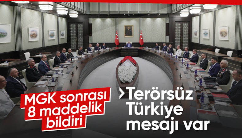 MGK toplantısı sonrası 8 maddelik açıklama