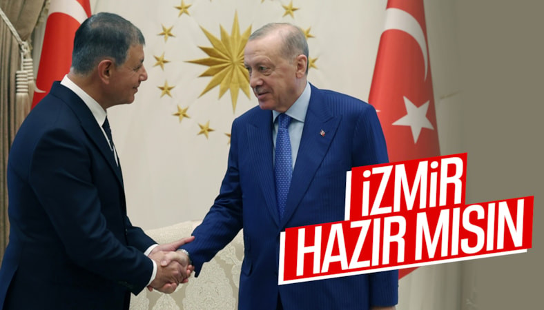 Cumhurbaşkanı Erdoğan, İzmir Büyükşehir Belediye Başkanı Cemil Tugay'ı kabul etti