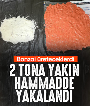 Sakarya'da 1 ton 772 kilo bonzai üretilebilecek hammadde ele geçirildi