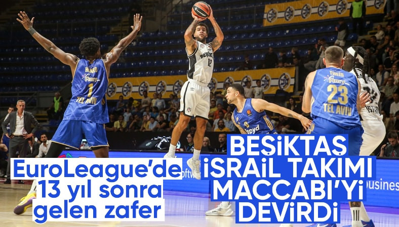 Beşiktaş, Maccabi Tel-Aviv'i mağlup etti