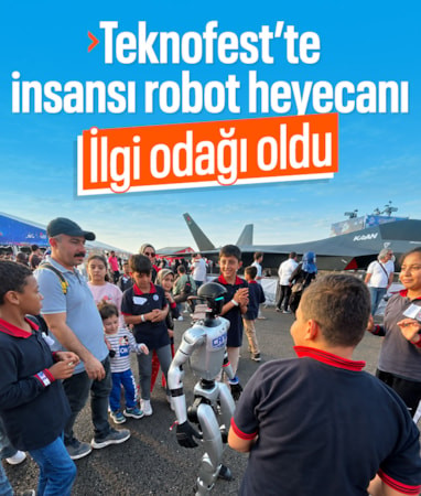 Şanlıurfa'da insansı robot, TEKNOFEST'in ilgi odağı oldu