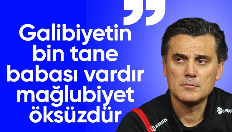 Vincenzo Montella: Mağlubiyetlerin öksüz olduğunu söyleyebilirim