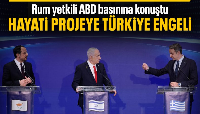 İsrail, Güney Kıbrıs ve Yunanistan'ın projesi Türkiye engeline takıldı