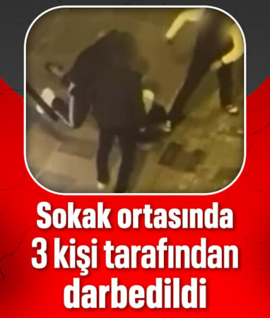 İstanbul Fatih'te 3 saldırganın 1 kişiyi darbettiği anlar görüntülendi