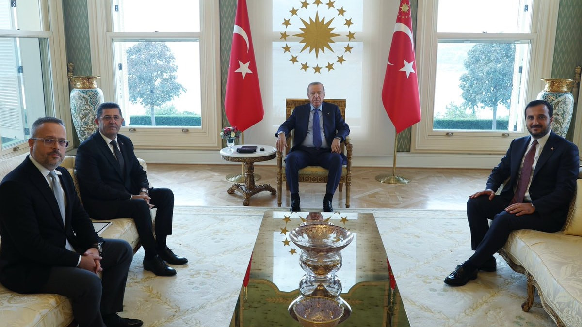 Cumhurbaşkanı Erdoğan, Çekmeköy Belediye Başkanı Orhan Çerkez'i kabul etti