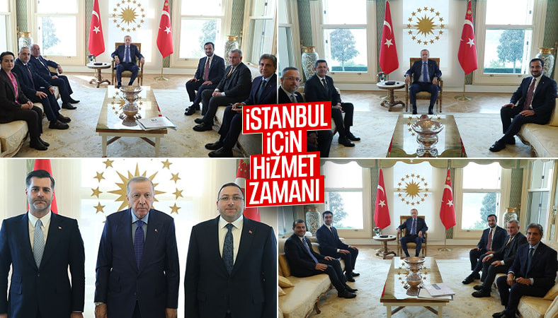 Cumhurbaşkanı Erdoğan, belediye başkanlarını kabul etti