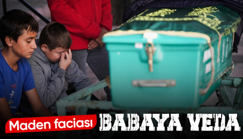 Soma'da hayatını kaybeden madenciye veda: 13 yaşındaki oğlu gözyaşlarını tutamadı