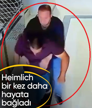 Kayseri'de boğazına şeker kaçan şahıs Heimlich ile hayata tutundu