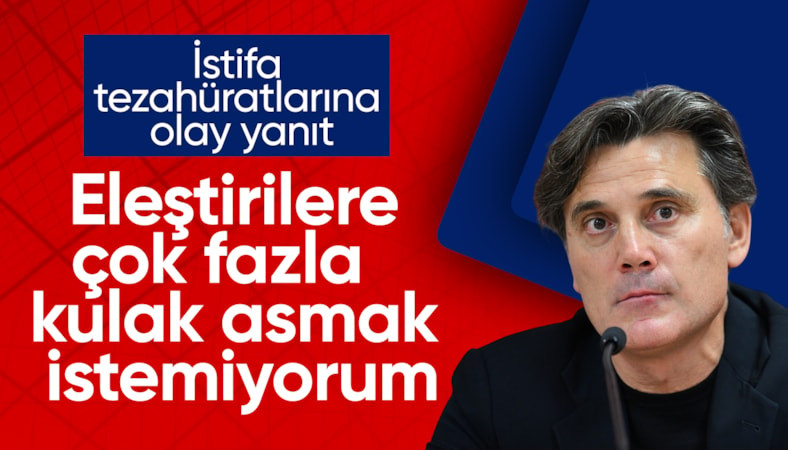 Vincenzo Montella: Eleştirilere çok fazla kulak asmak istemiyorum
