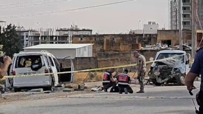 Mardin'de belediye personelinin öldüğü kazanın görüntüleri ortaya çıktı