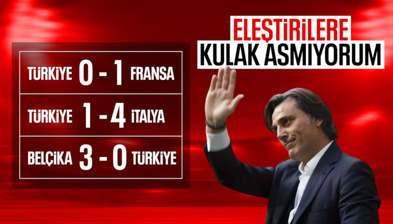 Vincenzo Montella: Eleştirilere çok fazla kulak asmak istemiyorum