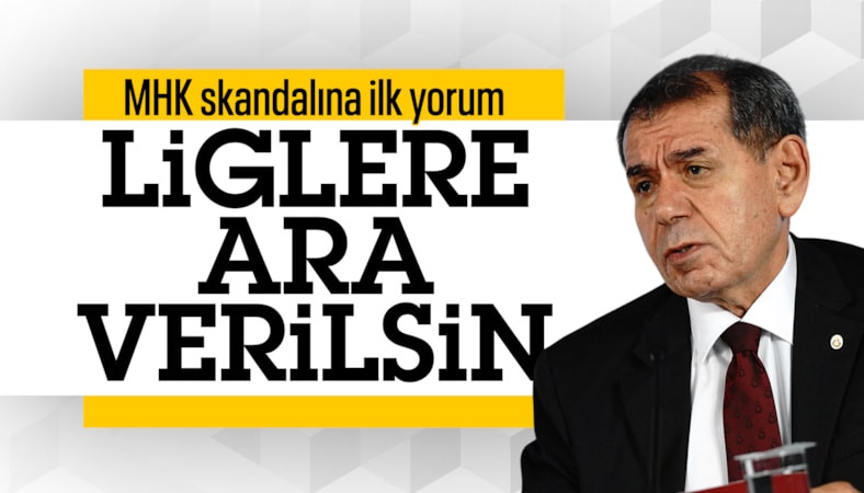Dursun Özbek'ten MHK skandalının ardından ilk sözler
