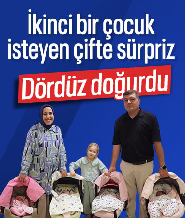 Antalya'da ikinci çocuk için tedaviye girdi: Dördüz doğurdu