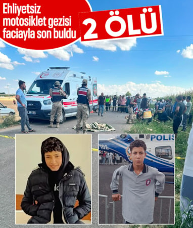 Şanlıurfa'da traktöre çapan motosiklette iki çocuk hayatını kaybetti