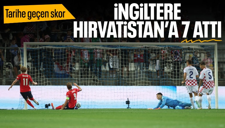 İngiltere, Hırvatistan’ı deplasmanda 7-0 mağlup etti