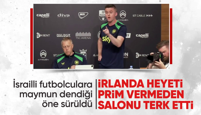 İrlanda-İsrail maçı öncesi basın toplantısı yarıda kaldı
