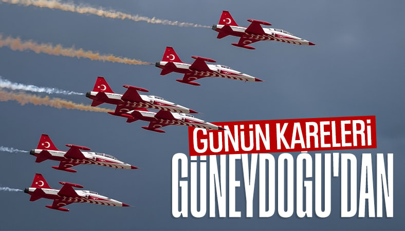 Türk Yıldızları'ndan TEKNOFEST Güneydoğu'da nefes kesen gösteri