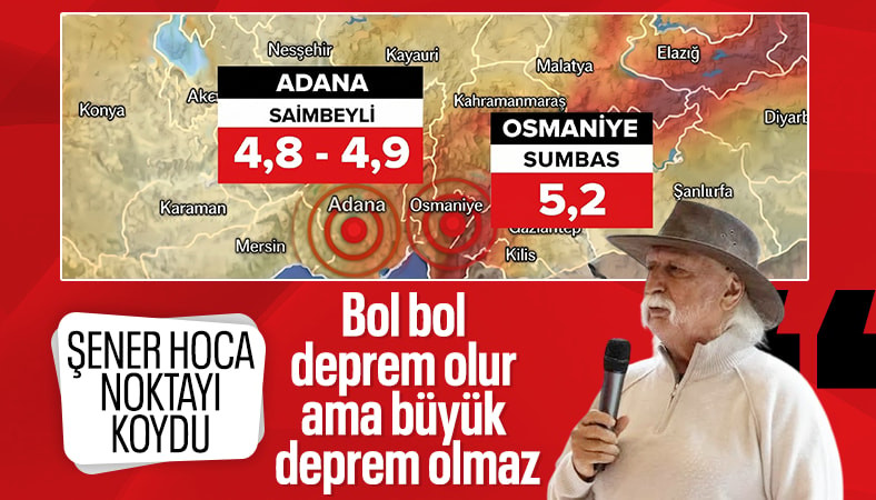 Şener Üşümezsoy: Bu bölgede çok sayıda deprem olur ama büyük deprem olmaz