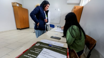 Brezilya'da devlet başkanlığı seçimi için  halk sandık başında