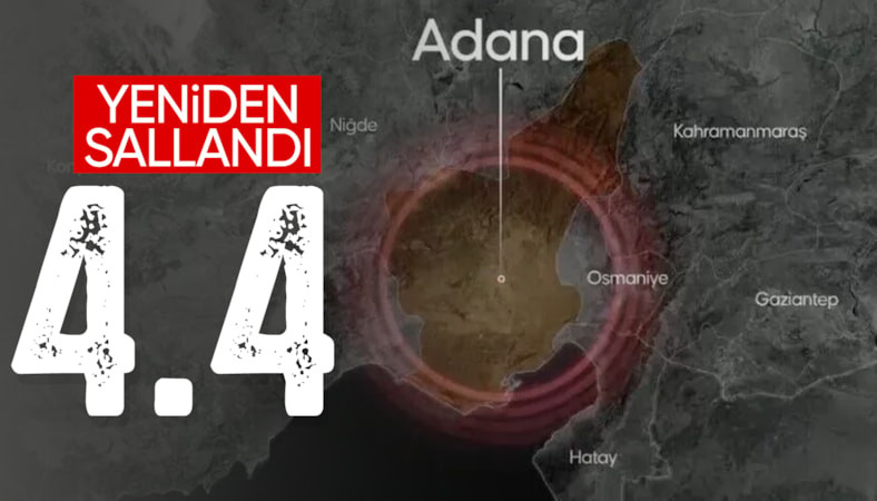 Adana sallanmaya devam ediyor: Saimbeyli'de 4,4'lük deprem