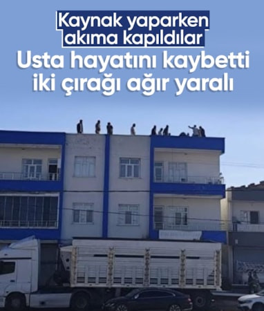 Diyarbakır'da elektrik akımına kapılan usta öldü iki çırağı ağır yaralı