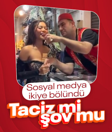Maraş dondurmacısının turist kadına hareketleri sosyal medyayı ikiye böldü