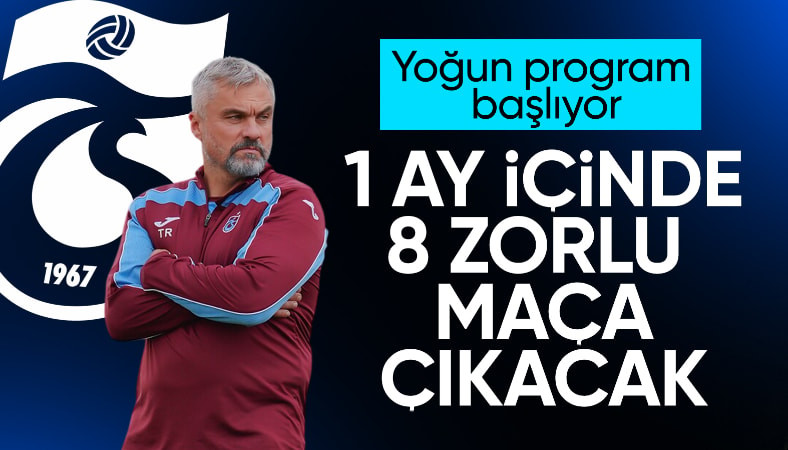 Trabzonspor, yoğun maç programına başlıyor
