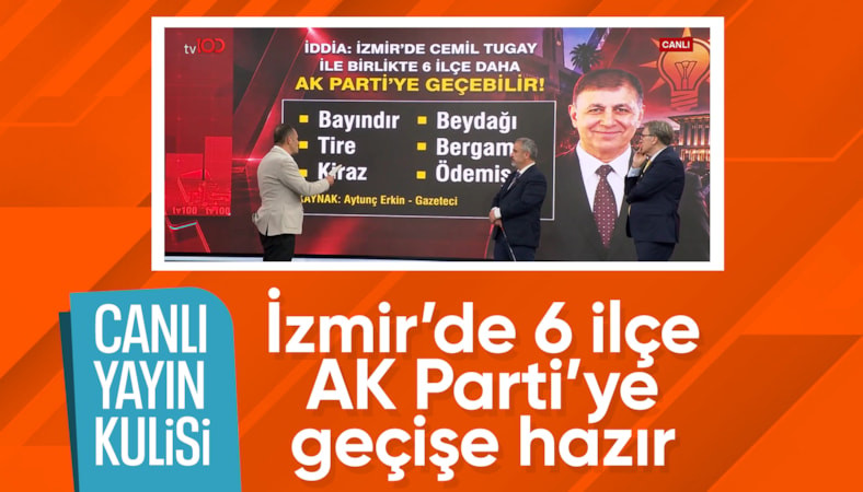 Canlı yayın kulisi: İzmir'de 6 ilçe daha AK Parti'ye geçebilir