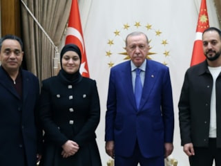 Cumhurbaşkanı Erdoğan, İsrail'in öldürdüğü Filistinli Hind Rajab'ın ailesini ağırladı