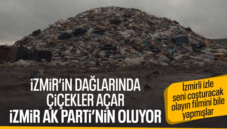 AK Parti'den İzmir paylaşımı: Çöp dağlarından çiçekli yollara