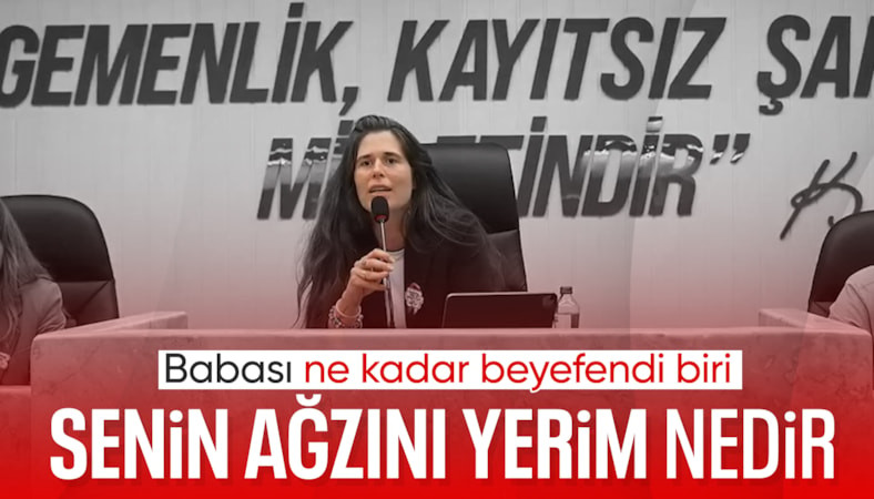 Lal Denizli'den CHP Çeşme İlçe Başkanı Eda Tavaz'a: Senin ağzını yerim ben