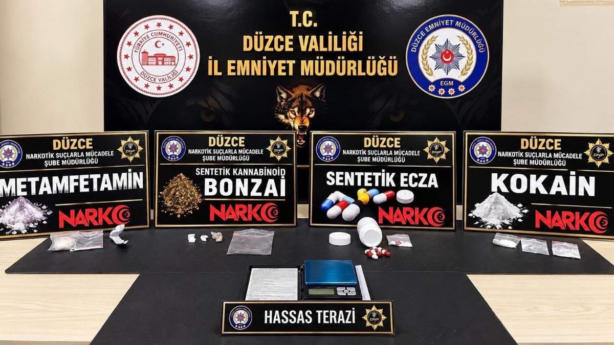 Düzce'de 25 suç kaydı bulunan şüpheli tutuklandı