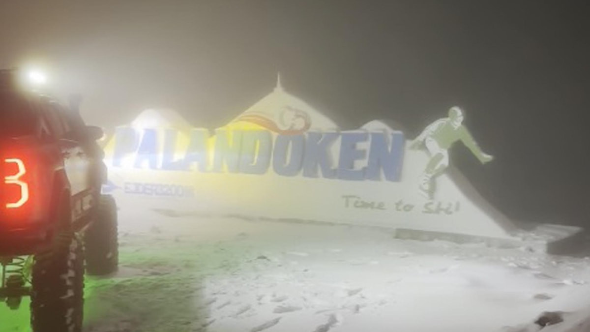 Palandöken'de kar kalınlığı 5 santimetreye yaklaştı