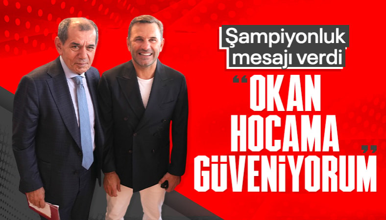 Dursun Özbek'ten Okan Buruk ve futbolculara destek