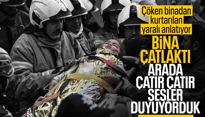 Maltepe'de çöken binadan kurtarılan vatandaş: Ses geliyordu