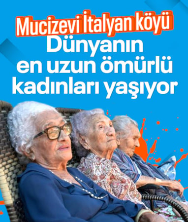 İtalya'da kadınların 100 yaşına ulaştığı köy araştırma konusu oldu