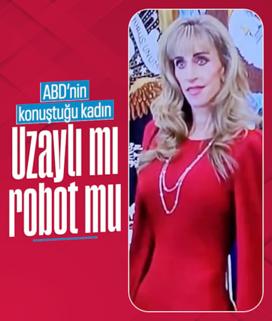 Beyaz Saray'daki toplantıya katılan kadın sosyal medyada tartışma yarattı: Uzaylı mı, robot mu