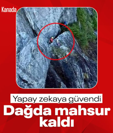 Kanada'da yapay zekanın rotasına güvenen 16 yaşındaki genç, dağda mahsur kaldı