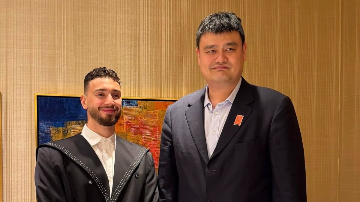 Alperen Şengün, NBA'in Çinli efsanesi Yao Ming'le buluştu
