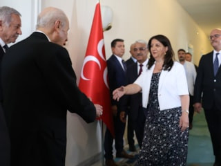 DEM Parti İmralı Heyeti, MHP lideri Bahçeli ile görüştü