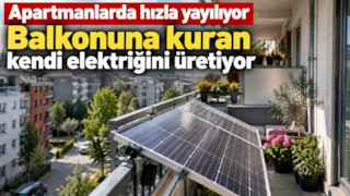 Balkonlara tek tek bu sistemi kuruyorlar: Elektrik faturasını düşürüyor