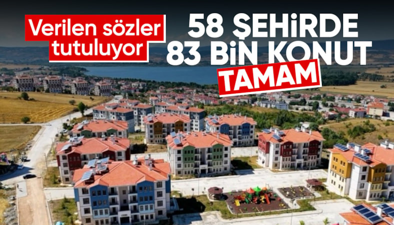 TOKİ, 83 bin 504 sosyal konutun inşasını tamamladı