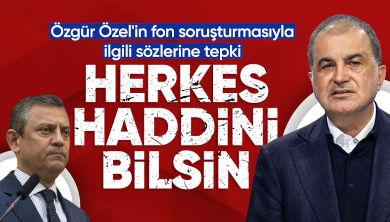 Özgür Özel'in fon soruşturması sözlerine tepki gösterdi