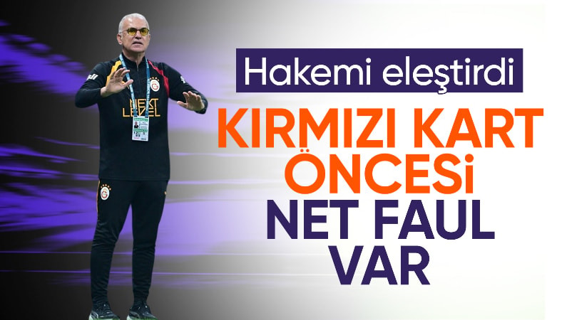 Galatasaray'dan kırmızı kart ve hakem tepkisi!