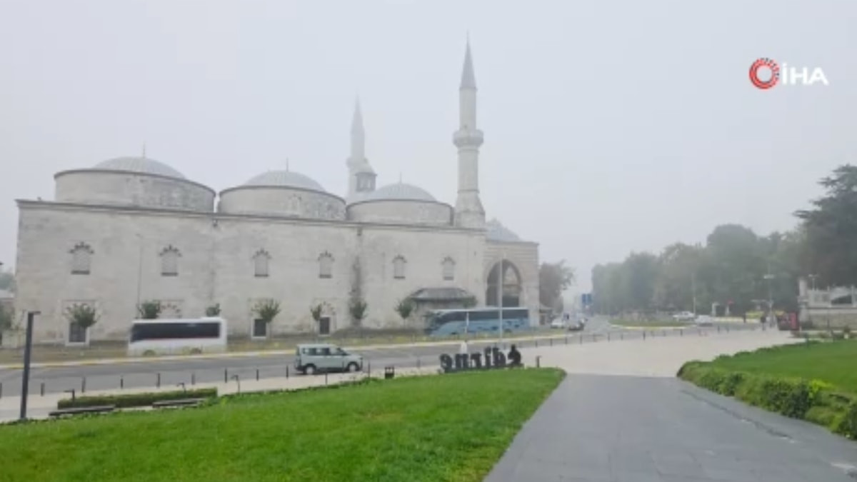 Edirne sisli sabaha uyandı, Selimiye Camii gözden kayboldu