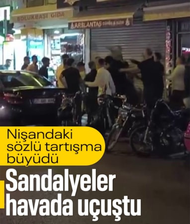 Hatay'da bir nişanda çıkan kavgada sandalyeler havada uçuştu