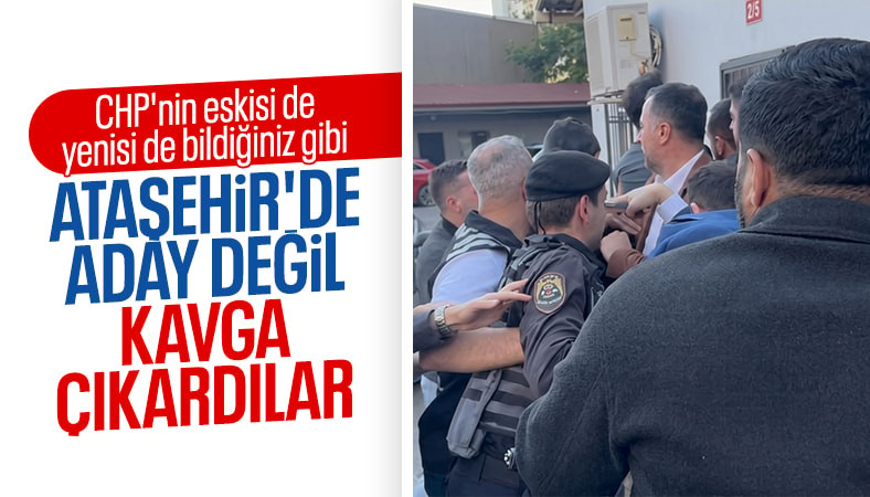Ataşehir'de Yeni Partililer ile polis ekipleri arasında arbede yaşandı