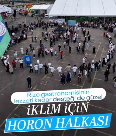 Rize gastronomisinden ‘Sıfır Atık Hareketi’ne horonlu destek