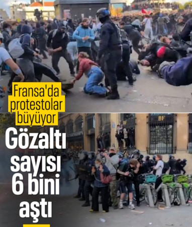 Fransa'da protestolar büyüyor: Gözaltı sayısı 6 bini aştı